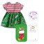 Dressy Greetings "Candy Cane Christmas" Holiday Greeting Card and 18-inch Doll Apparel Outfit Set