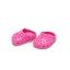 Hot Pink "Rubber Ducs" Slip-on Sandals for 18 inch Dolls 