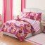 "Flower Power" Reversible Bedding Set with 18 inch Soft Doll - FULL