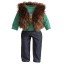 "Faux-Furry Vest" Dolls Clothes Outfit for 18 inch Play Dolls