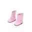 "Sing in the Rain" Zip-Up Pink Rain Boots for 18 inch Play Dolls