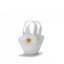 "Daisy" White Straw Shoulder Bag Purse for 18 inch Play Dolls 