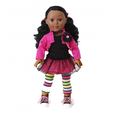 "Glitter Glam" Dollie - 18 inch Play Doll - African American