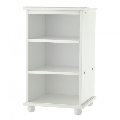 Storage Tower Wood Furniture for 18 inch Dolls - White