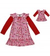 “Jollie Dollie Santa Claus” Long Sleeve Christmas Nightgown with Matching Outfit for 18 inch Play Doll