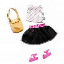 "Polka Dots & Tulle" Doll Clothes Outfit Set for 18-Inch Play Doll